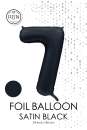 XXL Folienballon Zahl 7 Satin Schwarz